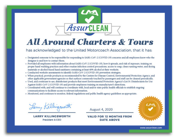 AssurCLEAN Certificate